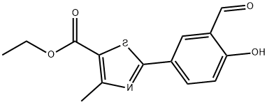 2-(3-aldehyde-4-hydroxyphenyl) -4-methylthiazole-5-carboxylate ethyl ester