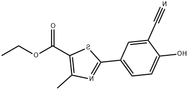 2-(3-cyano-4-hydroxyphenyl) -4-methyl-1, 3-thiazole-5-carboxylate ethyl ester